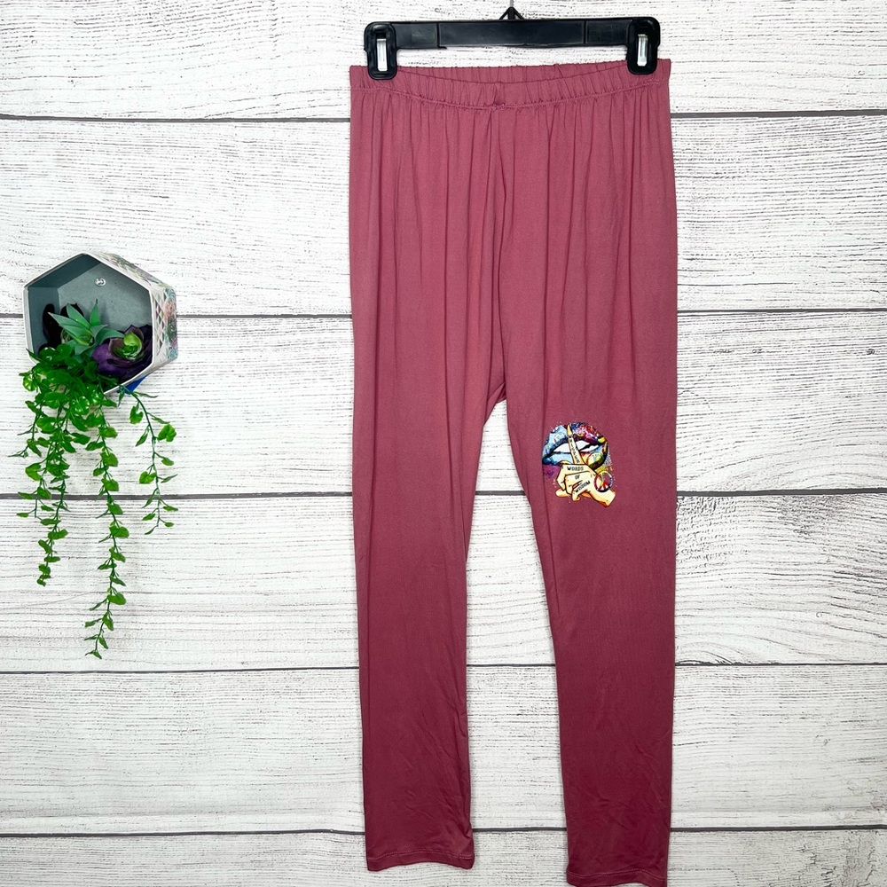 The Beatles Let it Be Graphic Lounge Pants Comfy Relaxed Leggings Size S/M